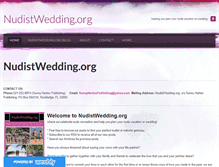 Tablet Screenshot of nudistwedding.org